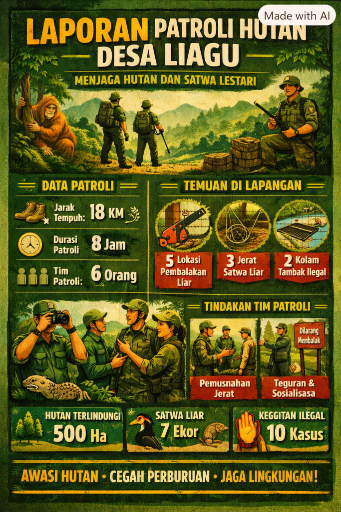 Patroli Hutan Desa Liagu Mei 2026